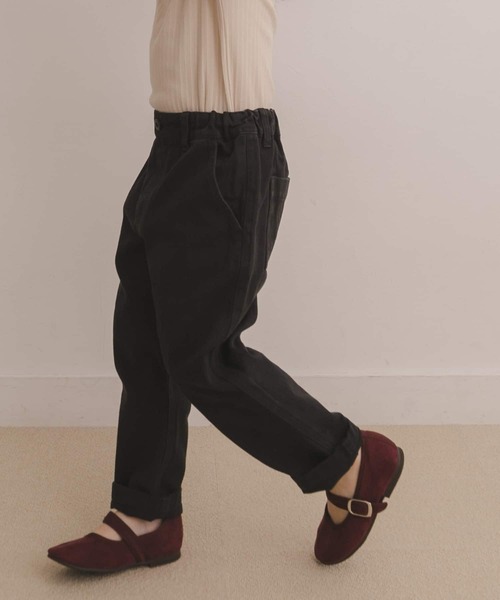 URBAN RESEARCH DOORS（アーバンリサーチドアーズ）の「ピグメントテーパードパンツ(KIDS)（その他パンツ・キッズ・ベージュ系その他/ブラック・105/120/135）」の7枚目の写真