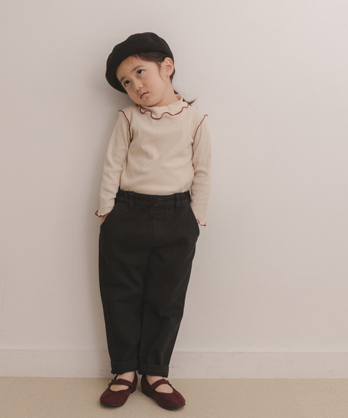 URBAN RESEARCH DOORS（アーバンリサーチドアーズ）の「ピグメントテーパードパンツ(KIDS)（その他パンツ・キッズ・ベージュ系その他/ブラック・105/120/135）」の9枚目の写真