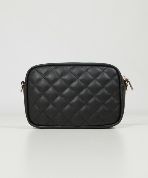 Julia Boutique（ジュリアブティック）の「キルティングスクエアチェーンショルダーバッグ/21600（ショルダーバッグ・レディース・オフホワイト/ブラック/ピンク・ONE）」の10枚目の写真