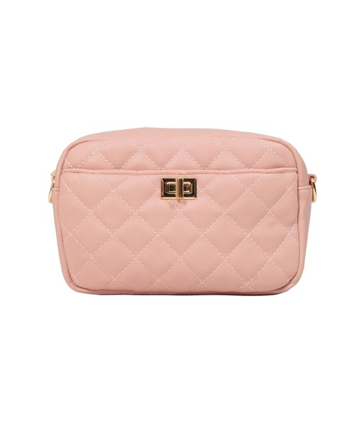 Julia Boutique（ジュリアブティック）の「キルティングスクエアチェーンショルダーバッグ/21600（ショルダーバッグ・レディース・オフホワイト/ブラック/ピンク・ONE）」の14枚目の写真