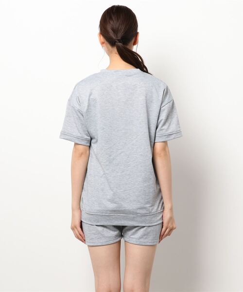 おしゃれスタ（オシャレスタ）の「ショートパンツ+トップス2点セットのルームウェア（その他ルームウェア・レディース・ホワイト/ブラック/グレー・M/L/XL）」の10枚目の写真