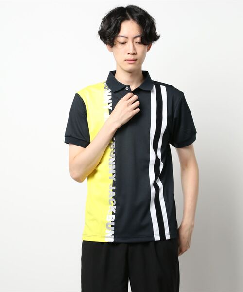 【Jack Bunny!!】ジャガード 半袖 ポロシャツ