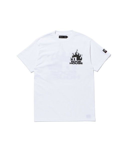 FULL-BK（フルビーケー）の「EDGE HOUSE 02（Tシャツ/カットソー・メンズ・ホワイト/ブラック・LARGE/X-LARGE）」の2枚目の写真