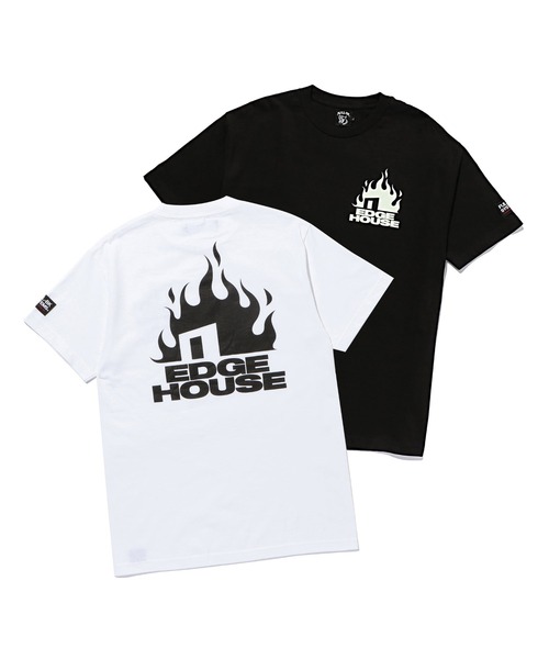 FULL-BK（フルビーケー）の「EDGE HOUSE 02（Tシャツ/カットソー・メンズ・ホワイト/ブラック・LARGE/X-LARGE）」の4枚目の写真