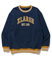 XLARGE - XLARGE エクストララージ トレーナー スウェット コーデュロイ ブルー水色 生まれのブランドで 生まれのブランドで