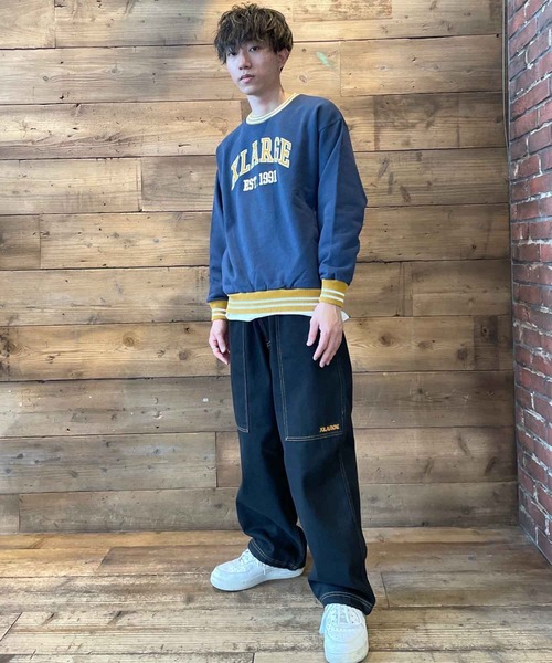 XLARGE（エクストララージ）の「RIB LINE CREWNECK SWEAT