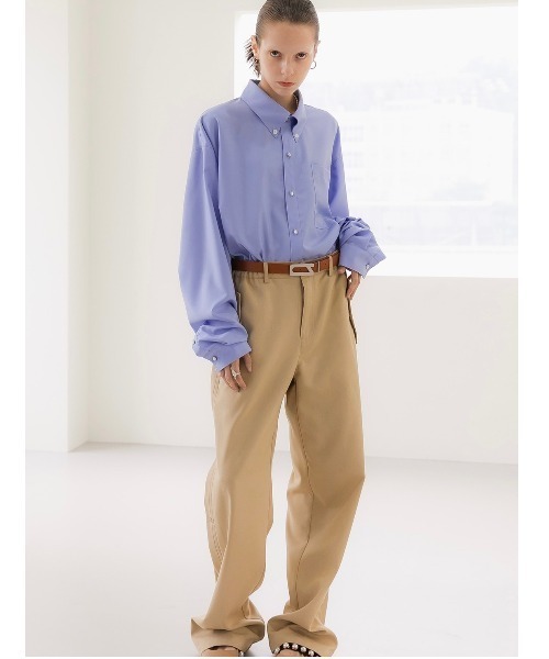 ANOTHERYOUTH(アナザーユース)の「【ANOTHERYOUTH/アナザーユース】back slit shirts/バックスリットシャツ(シャツ/ブラウス・メンズ・ホワイト/スカイブルー・ONE SIZE)」の18枚目の写真