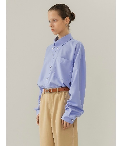 ANOTHERYOUTH(アナザーユース)の「【ANOTHERYOUTH/アナザーユース】back slit shirts/バックスリットシャツ(シャツ/ブラウス・メンズ・ホワイト/スカイブルー・ONE SIZE)」の14枚目の写真
