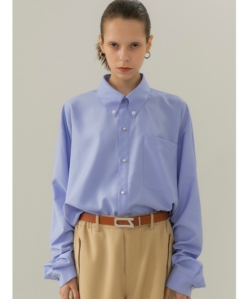 ANOTHERYOUTH(アナザーユース)の「【ANOTHERYOUTH/アナザーユース】back slit shirts/バックスリットシャツ(シャツ/ブラウス・メンズ・ホワイト/スカイブルー・ONE SIZE)」の20枚目の写真