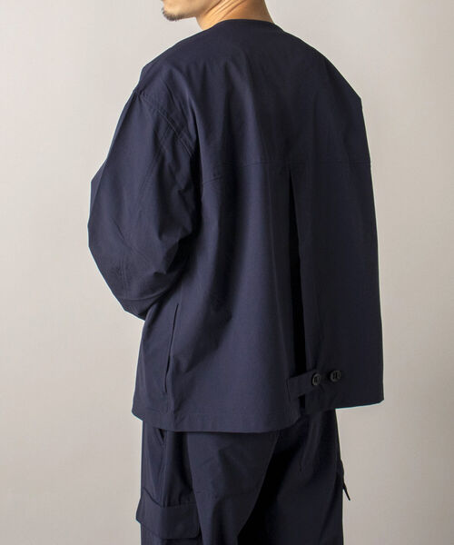 GLOSTER（グロスター）の「【RIP-STOP/リップストップ生地使用】【GLOSTER/グロスター】CAMP JACKET キャンプジャケット（ブルゾン・メンズ・ネイビー/ブラック・MEDIUM/LARGE）」の10枚目の写真