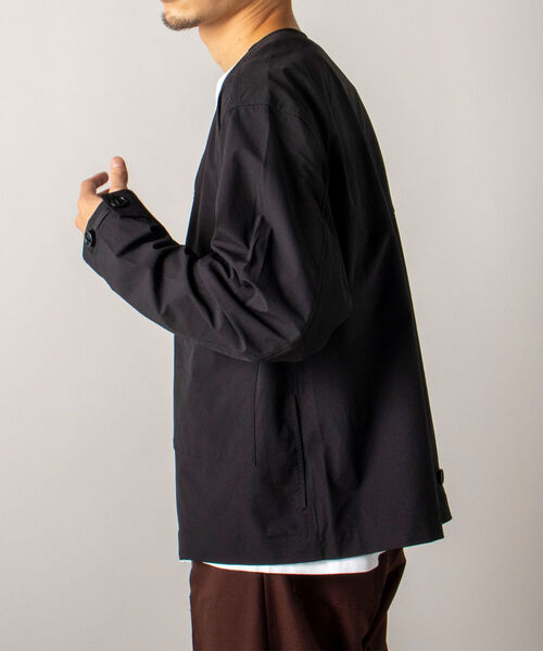 GLOSTER（グロスター）の「【RIP-STOP/リップストップ生地使用】【GLOSTER/グロスター】CAMP JACKET キャンプジャケット（ブルゾン・メンズ・ネイビー/ブラック・MEDIUM/LARGE）」の7枚目の写真