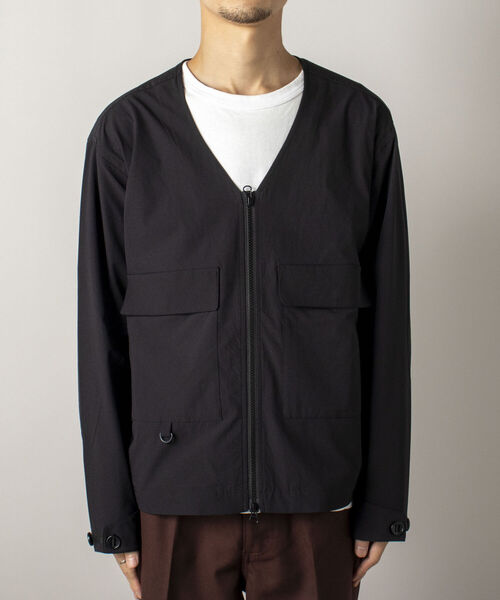 GLOSTER（グロスター）の「【RIP-STOP/リップストップ生地使用】【GLOSTER/グロスター】CAMP JACKET キャンプジャケット（ブルゾン・メンズ・ネイビー/ブラック・MEDIUM/LARGE）」の8枚目の写真