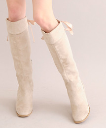 TITTY&CO. | バックリボンロングブーツ(ブーツ)