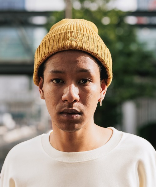 LACOSTE(ラコステ)の「LACOSTE/ラコステ ワンポイント ニット帽(ニットキャップ/ビーニー・メンズ・オフホワイト/マスタード/ワイン・FREE)」の3枚目の写真