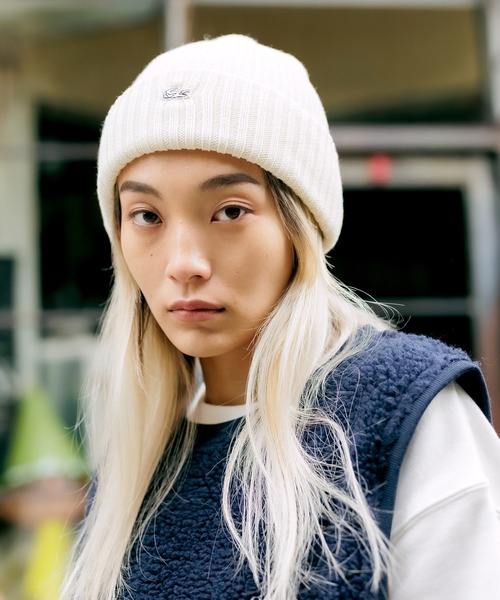 LACOSTE(ラコステ)の「LACOSTE/ラコステ ワンポイント ニット帽(ニットキャップ/ビーニー・メンズ・オフホワイト/マスタード/ワイン・FREE)」の18枚目の写真