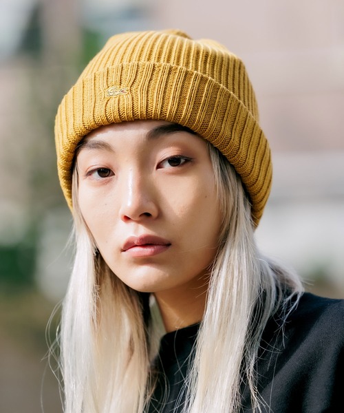 LACOSTE(ラコステ)の「LACOSTE/ラコステ ワンポイント ニット帽(ニットキャップ/ビーニー・メンズ・オフホワイト/マスタード/ワイン・FREE)」の19枚目の写真