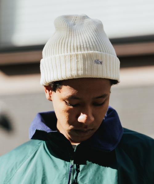 LACOSTE(ラコステ)の「LACOSTE/ラコステ ワンポイント ニット帽(ニットキャップ/ビーニー・メンズ・オフホワイト/マスタード/ワイン・FREE)」の16枚目の写真