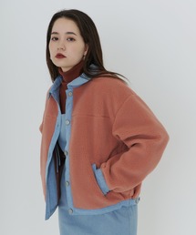 TINA：JOJUN（ティーナジョジュン）の「デニム×ボアジャケット TINA