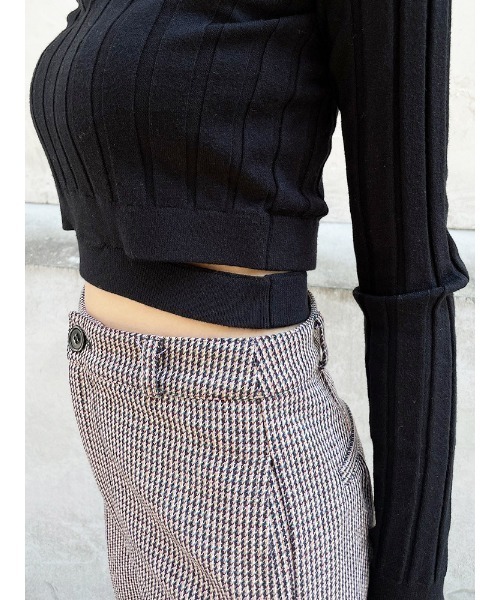 ENVYM（アンビー）の「ポロネックリブＫｎｉｔ（その他トップス・レディース・ホワイト/ブラック/Moca・FREE）」の10枚目の写真