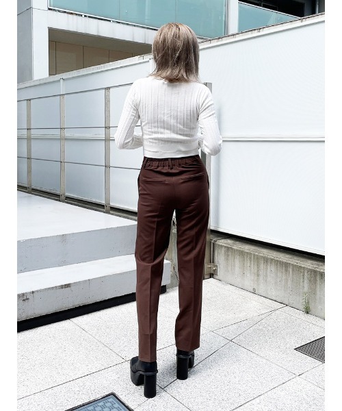 ENVYM（アンビー）の「ポロネックリブＫｎｉｔ（その他トップス・レディース・ホワイト/ブラック/Moca・FREE）」の13枚目の写真