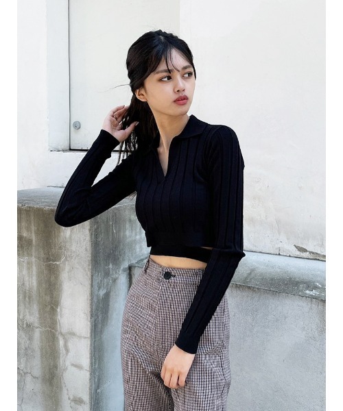 ENVYM（アンビー）の「ポロネックリブＫｎｉｔ（その他トップス・レディース・ホワイト/ブラック/Moca・FREE）」の18枚目の写真