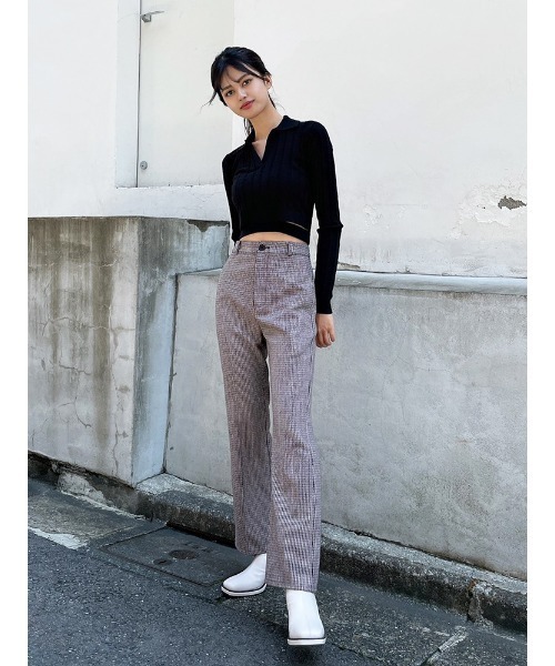 ENVYM（アンビー）の「ポロネックリブＫｎｉｔ（その他トップス・レディース・ホワイト/ブラック/Moca・FREE）」の9枚目の写真