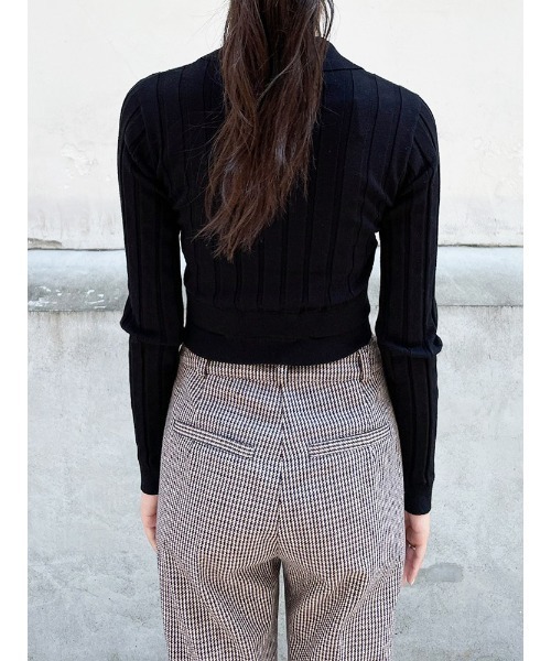 ENVYM（アンビー）の「ポロネックリブＫｎｉｔ（その他トップス・レディース・ホワイト/ブラック/Moca・FREE）」の12枚目の写真