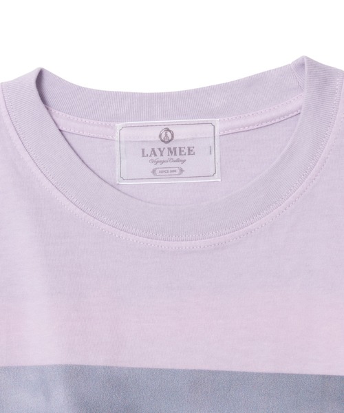LAYMEE（レイミー）の「Calla Tshirt / カラーTシャツ（Tシャツ/カットソー・レディース・ホワイト/ラベンダー/ブラック・FREE）」の9枚目の写真