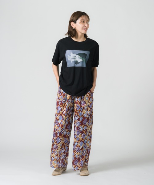 LAYMEE（レイミー）の「Calla Tshirt / カラーTシャツ（Tシャツ/カットソー・レディース・ホワイト/ラベンダー/ブラック・FREE）」の13枚目の写真