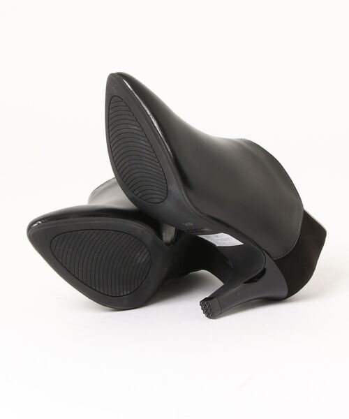 velikoko ラクチンきれいシューズ（ヴェリココ）の「晴雨兼用すっきりブーティー(7cmヒール)（ブーツ・レディース・ブラウン系その他/ブラック系その他・23cm/22.5cm/24.5cm/22cm/21.5cm/24cm/26cm/25.5cm/23.5cm/25cm/21cm）」の4枚目の写真