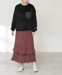 N.（N. Natural Beauty Basic） | ティアードプリーツスカート(スカート)