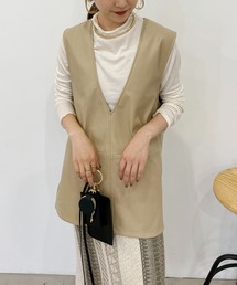 CAPRICIEUX LE'MAGE | エコレザーベスト(ベスト)