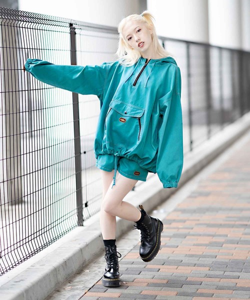 X-girl（エックスガール）の「WORK SHORT PANTS（その他パンツ・レディース・ホワイト/ブラック/グリーン・S/M）」の6枚目の写真