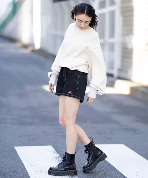 X-girl（エックスガール）の「WORK SHORT PANTS（その他パンツ・レディース・ホワイト/ブラック/グリーン・S/M）」の20枚目の写真