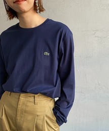 【WEB限定】[LACOSTE/ラコステ] ワンポイントロゴ クルーネックロンT