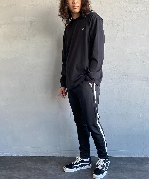 LACOSTE（ラコステ）の「【WEB限定】[LACOSTE/ラコステ] ワンポイントロゴ クルーネックロンT（Tシャツ/カットソー・レディース・グレー/ブラック/ホワイト/ネイビー・3/4/5/6）」の20枚目の写真
