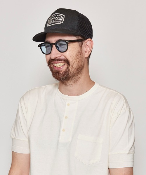 Mighty Shine（マイティシャイン）の「Wappen Short Brim Mesh Cap / Mighty Shine  SUMMER（キャップ・メンズ・ベージュ/ブラック/ネイビー/カーキ・FREE）」の6枚目の写真