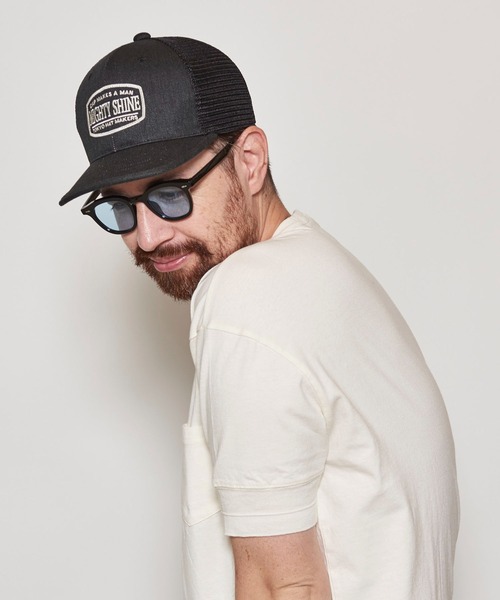 Mighty Shine（マイティシャイン）の「Wappen Short Brim Mesh Cap / Mighty Shine  SUMMER（キャップ・メンズ・ベージュ/ブラック/ネイビー/カーキ・FREE）」の7枚目の写真