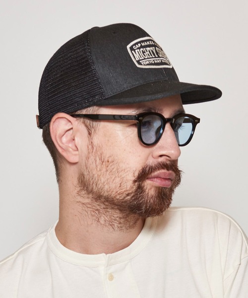 Mighty Shine（マイティシャイン）の「Wappen Short Brim Mesh Cap / Mighty Shine  SUMMER（キャップ・メンズ・ベージュ/ブラック/ネイビー/カーキ・FREE）」の8枚目の写真