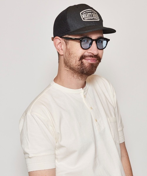 Mighty Shine（マイティシャイン）の「Wappen Short Brim Mesh Cap / Mighty Shine  SUMMER（キャップ・メンズ・ベージュ/ブラック/ネイビー/カーキ・FREE）」の9枚目の写真