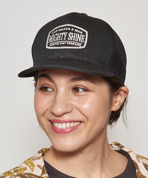 Mighty Shine（マイティシャイン）の「Wappen Short Brim Mesh Cap / Mighty Shine  SUMMER（キャップ・メンズ・ベージュ/ブラック/ネイビー/カーキ・FREE）」の11枚目の写真