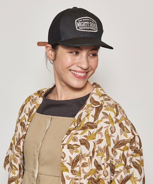 Mighty Shine（マイティシャイン）の「Wappen Short Brim Mesh Cap / Mighty Shine  SUMMER（キャップ・メンズ・ベージュ/ブラック/ネイビー/カーキ・FREE）」の16枚目の写真