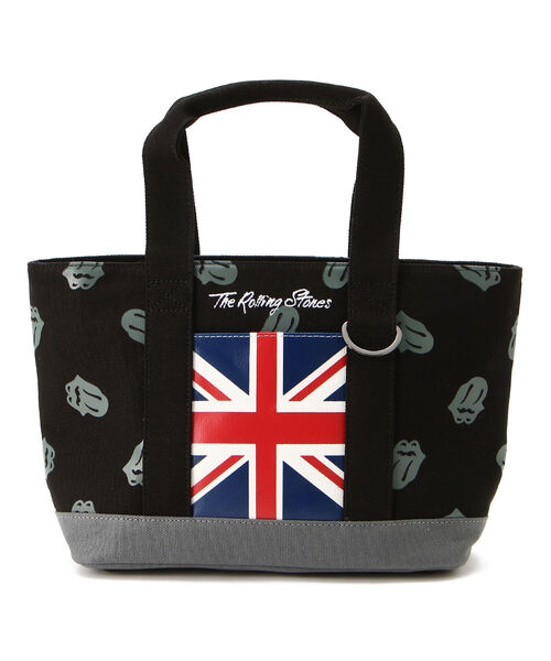 RAWLIFE(ロウライフ)の「BACK SPIN!/バックスピン!/The Rolling Stones Tongue Patterned Cart Bag(トートバッグ・メンズ・ブラック・FREE)」の1枚目の写真