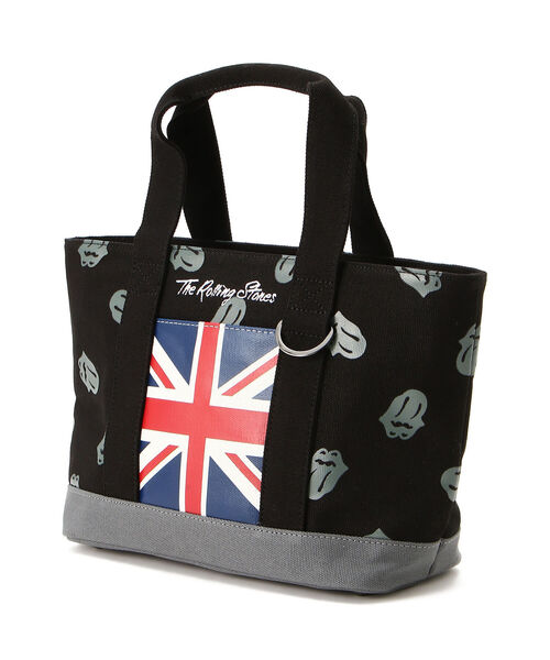 RAWLIFE(ロウライフ)の「BACK SPIN!/バックスピン!/The Rolling Stones Tongue Patterned Cart Bag(トートバッグ・メンズ・ブラック・FREE)」の5枚目の写真