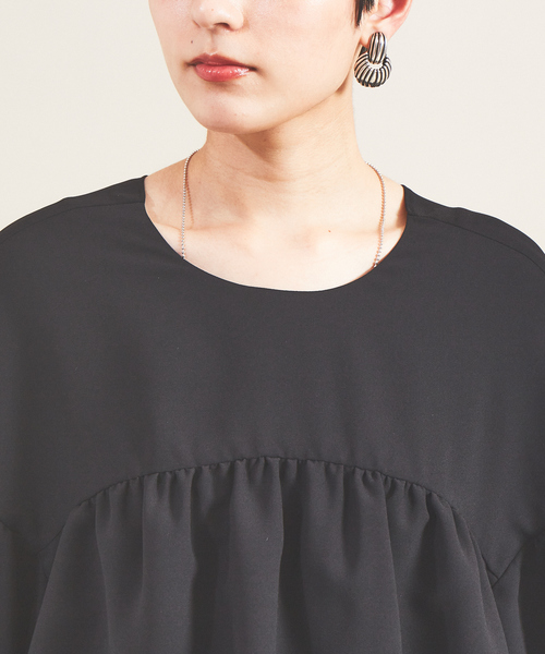 Rouge vif（ルージュヴィフ）の「ティアードブラウス（シャツ/ブラウス・レディース・ブラック/オフホワイト・フリー）」の9枚目の写真