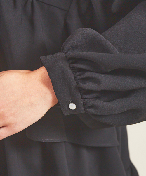 Rouge vif（ルージュヴィフ）の「ティアードブラウス（シャツ/ブラウス・レディース・ブラック/オフホワイト・フリー）」の11枚目の写真