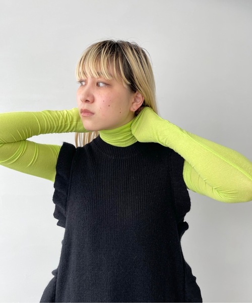 SANSeLF（サンセルフ）の「ビビッドインナートップス【SANSeLF】sanw22s001（その他トップス・レディース・ライム/グリーン/オレンジ/アイボリー/ブラック/ブルー・FREE）」の13枚目の写真