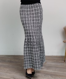 ツィードニットマーメイドスカート