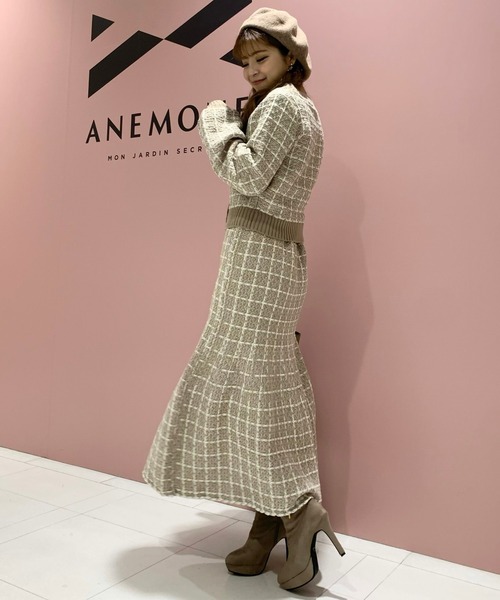 LIPSERVICE（リップサービス）の「ツィードニットマーメイドスカート（スカート・レディース・ブラック/ベージュ/ブルー・FREE）」の16枚目の写真