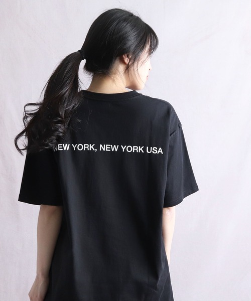 Manhattan Portage（マンハッタンポーテージ）の「【 Manhattan Portage / マンハッタンポーテージ 】MPL033 box logo T-shirt Tシャツ ロゴ T NSB（Tシャツ/カットソー・レディース・ブラック/ホワイト/ライトグリーン・FREE）」の9枚目の写真